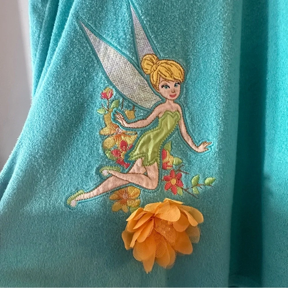 Disney Teal Tinkerbell long sleeve Swim Coverup